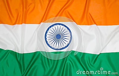 Indian Flag of India Stock Photo