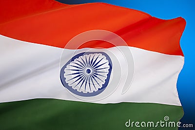 Flag of India Stock Photo