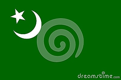 flag of Indo Aryan ethnoreligious groups Hindustani Muslims. flag representing ethnic group or culture, regional authorities. no Stock Photo