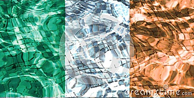 Flag of Ireland f Stock Photo