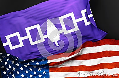 Flag of the Iroquois Confederacy Stock Photo