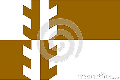 flag of Khoisan peoples Damara people. flag representing ethnic group or culture, regional authorities. no flagpole. Plane layout Stock Photo