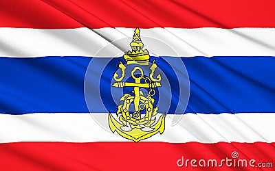 Flag of the Kingdom of Thailand Stock Photo