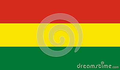 flag of Latin Americans Bolivians. flag representing ethnic group or culture, regional authorities. no flagpole. Plane layout, Stock Photo