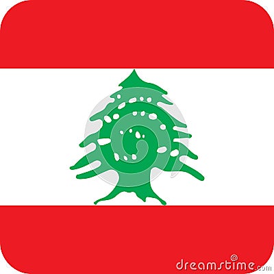 Flag Lebanon illustration vector eps Vector Illustration