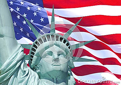 Flag of Liberty Stock Photo