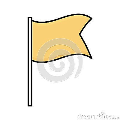 Flag Line vector icon which can easily modify or edit Vector Illustration