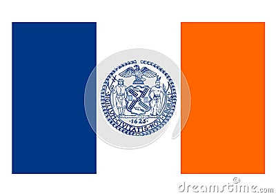 Flag of New York State Stock Photo