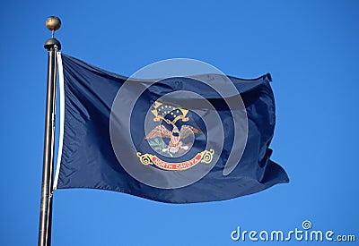 Flag of North Dakota Stock Photo