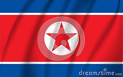 Flag of North Korea Stock Photo