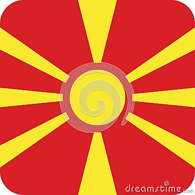 Flag North Macedonia illustration vector eps Vector Illustration