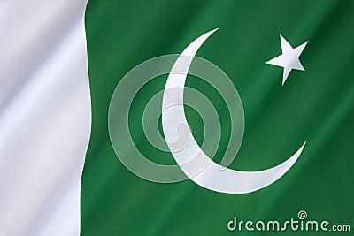 Flag of Pakistan Stock Photo