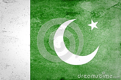 Flag of Pakistan Stock Photo