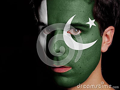 Flag of Pakistan Stock Photo