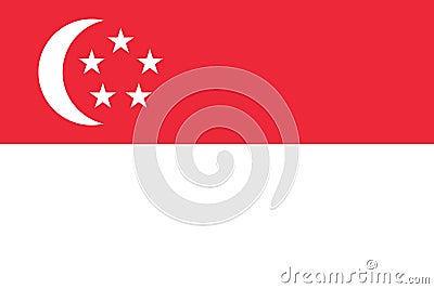 flag of Peoples of multiethnic states Singaporeans. flag representing ethnic group or culture, regional authorities. no flagpole. Stock Photo