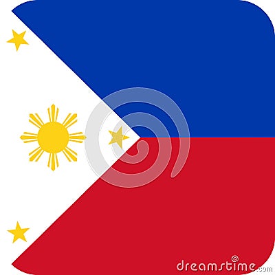 Flag Philippines Asia illustration vector eps Vector Illustration