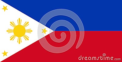 Flag of Philippines Stock Photo