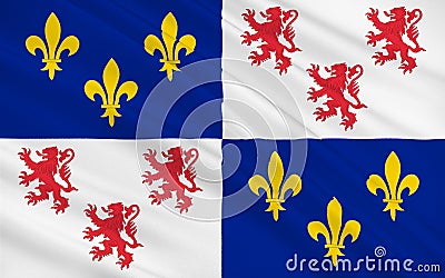 Flag of Picardy, France Stock Photo