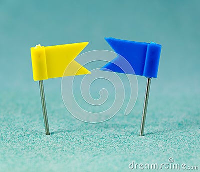 Flag Pins Stock Photo