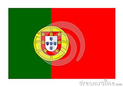 Flag of Portugal Stock Photo