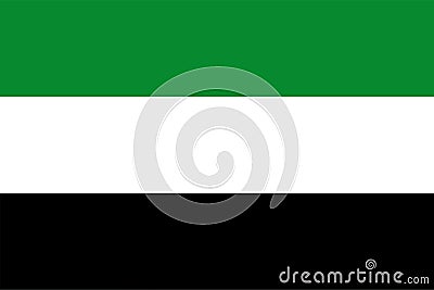 Flag of Putumayo Department (Republic of Colombia, South America Vector Illustration