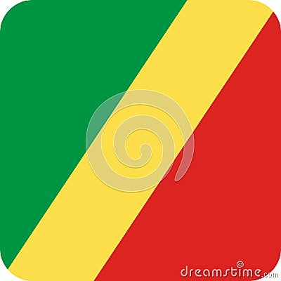Flag Republic Congo illustration vector eps Vector Illustration