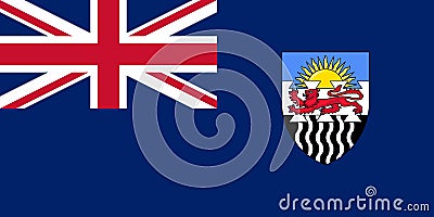 flag of Rhodesia and Nyasaland 1953 1963, africa. flag representing extinct country, ethnic group or culture, regional authorities Stock Photo