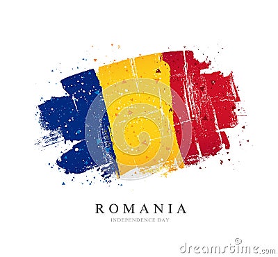 Flag of Romania. Vector illustration on a white background Vector Illustration