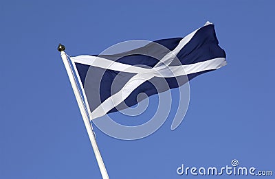 The flag of Scotland Stock Photo