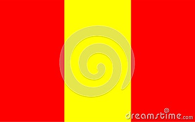 Flag of Senlis, France Stock Photo