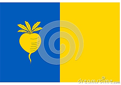 Flag of Sint Niklaas City Stock Photo