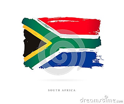 Flag of South Africa. Abstract concept Vector Illustration