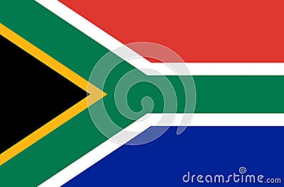 Flag of South Africa Stock Photo