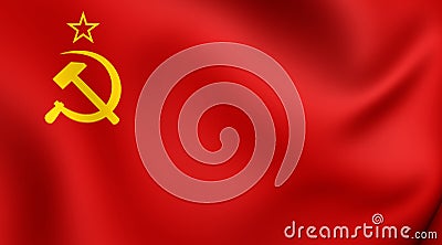 Flag of the Soviet Union 1923-1955 Stock Photo