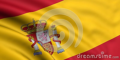 Flag Of Spain Stock Photo