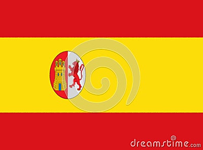 Flag of Spain 1873 1874 First Spanish Republic Stock Photo