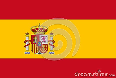 Flag of Spain Stock Photo