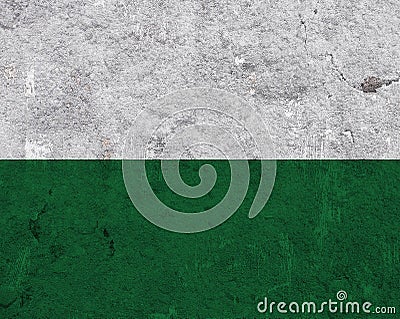 Flag of Styria on weathered concrete Stock Photo