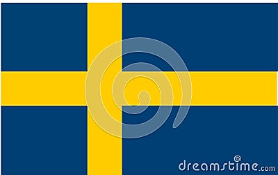 Flag of Sweden Vector Illustration