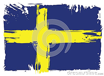 Flag Of Sweden. Design element Vector Illustration