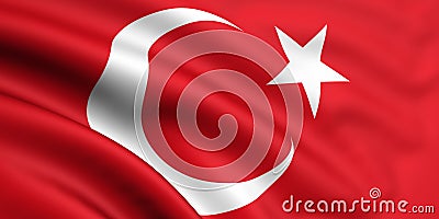 Flag Of Turkey Stock Photo