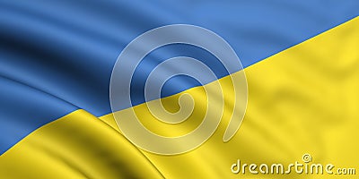 Flag Of Ukraine Stock Photo