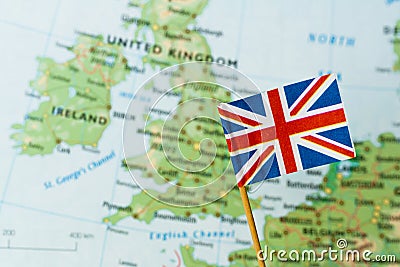 Flag of United Kingdom Stock Photo