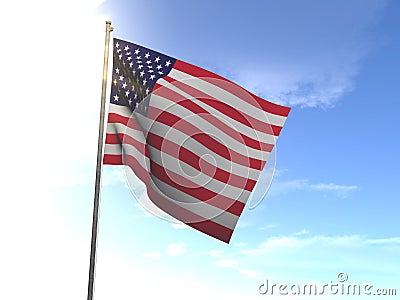 Flag of United States of America, USA Stock Photo