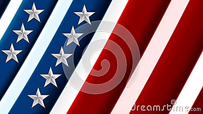 Flag of United States Vector Illustration