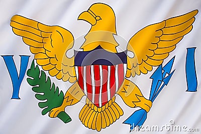 Flag of the US Virgin Islands Stock Photo