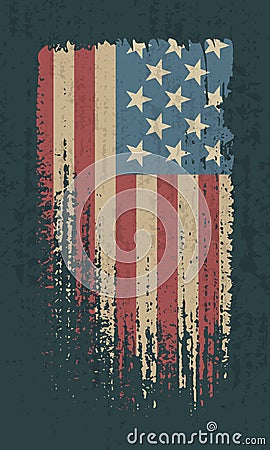 Flag of the USA Vector Illustration