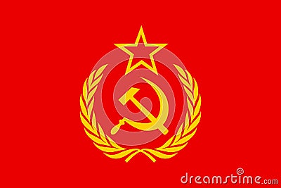 Union of Soviet Socialist Republics Vector Illustration