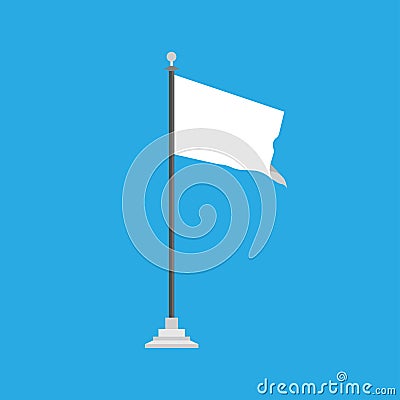 Flag vector template icon emblem independence concept white element. Color abstract country shape illustration Vector Illustration