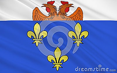 Flag of Versailles, France Stock Photo